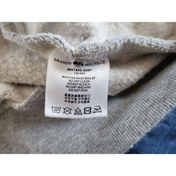 Brandy Melville Sweatshirt Polo Long Sleeve Women’s One Size Oversize - Picture 4 of 11